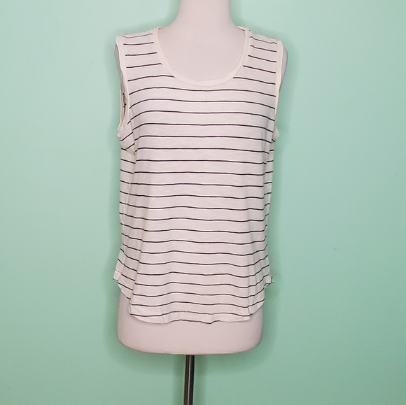 Madewell Tops - Madewell Scoop Neck Striped Tank Top